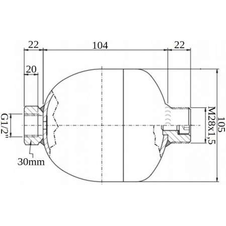 HYDROAKUMULATOR PODWÓJNY 0,5L Z ELEKTROZAWOREM NO 24V